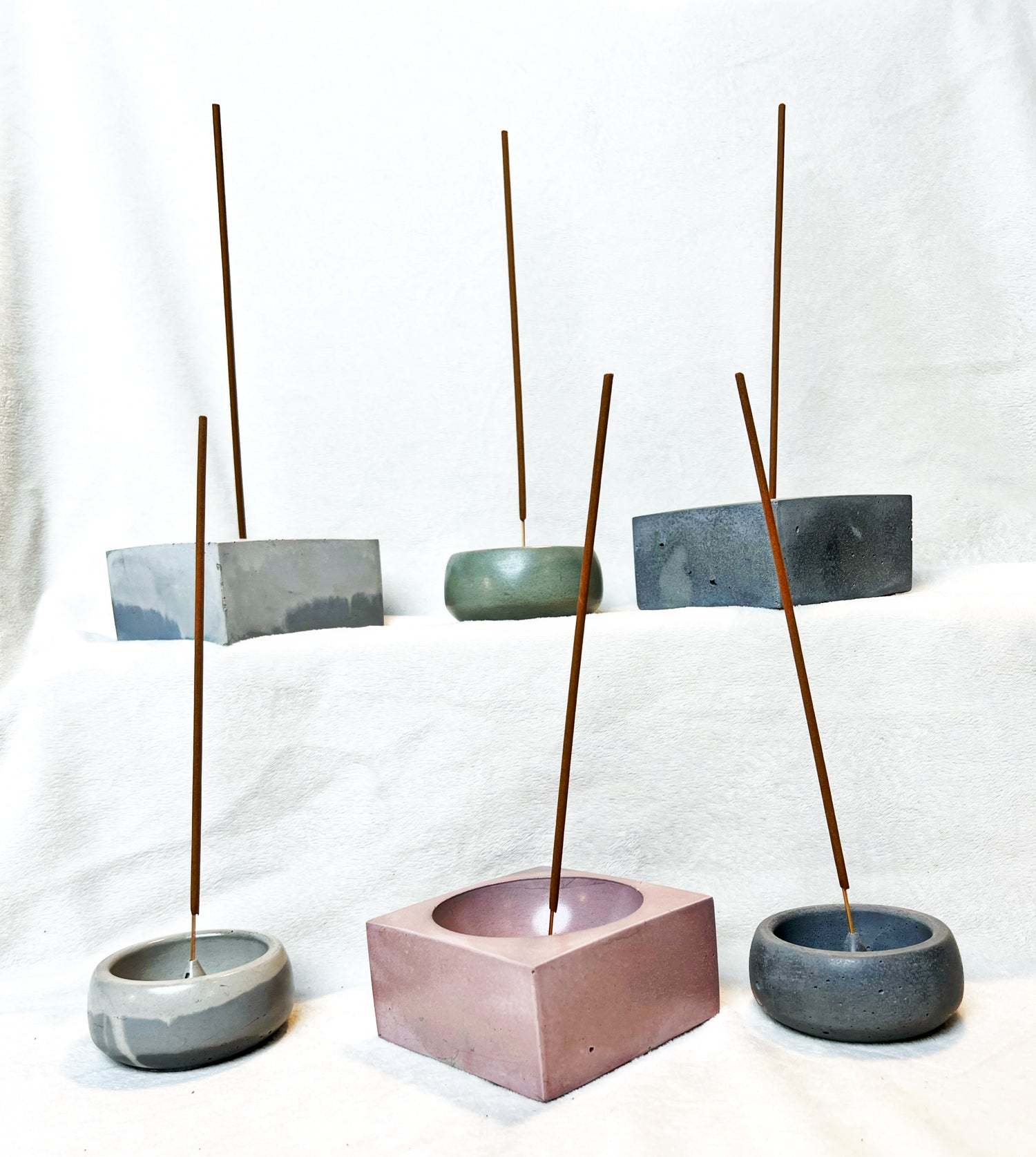 Concrete Incense Holders