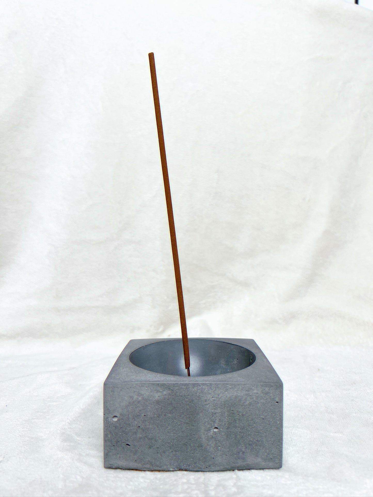 Square Concrete Incense Holder