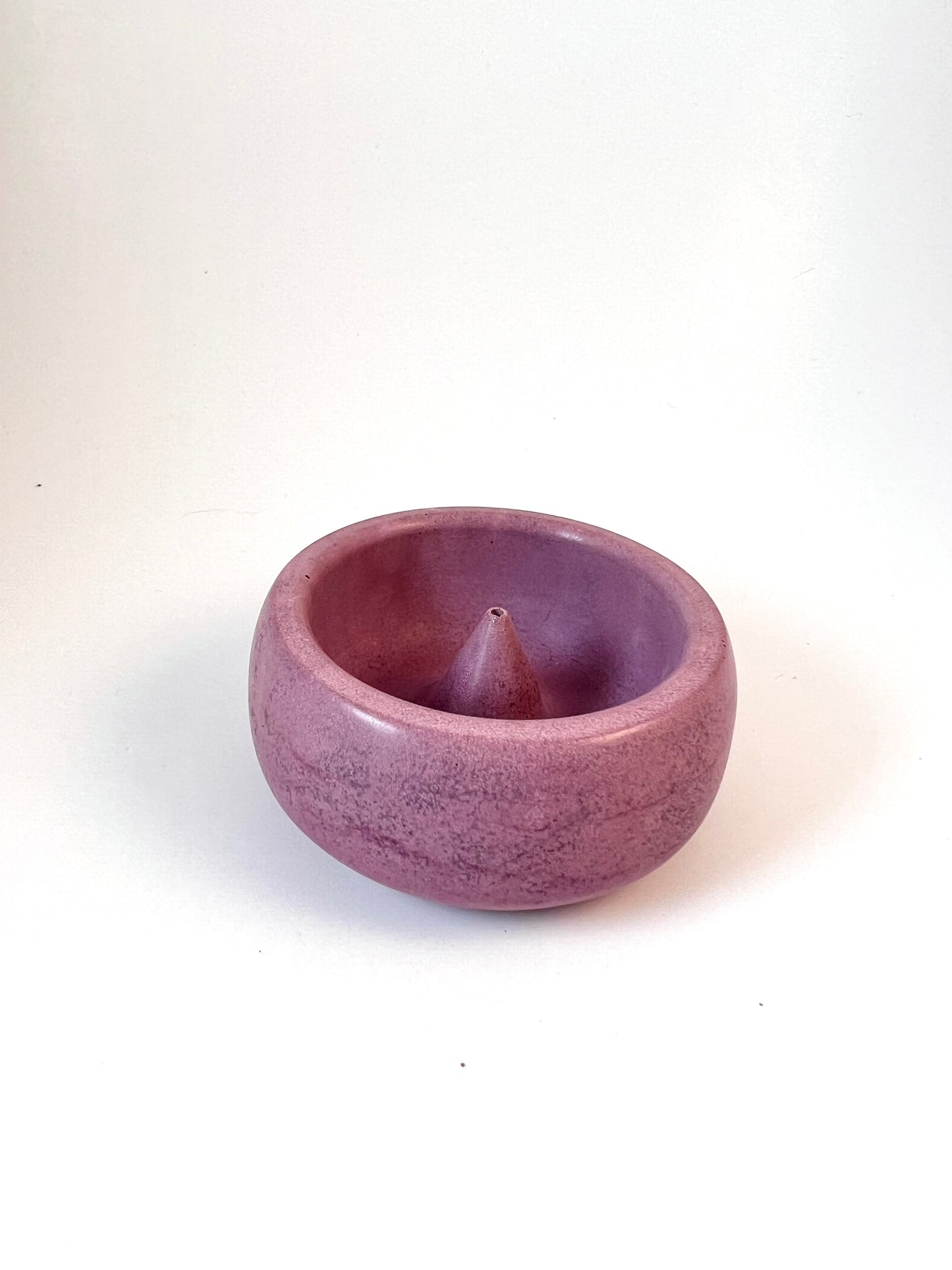 Round Concrete Incense Holder